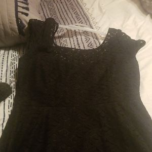 Black lace dress